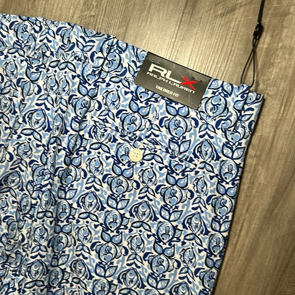 RLX Ralph Lauren Tailored Fit Tropical Fish Golf Pants - 33x32